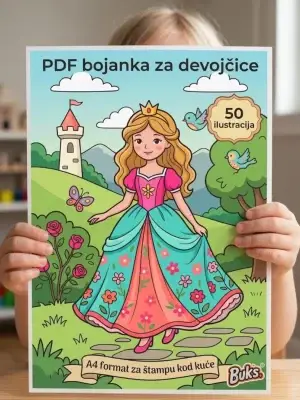 PDF Bojanka za devojčice (50 Motiva)