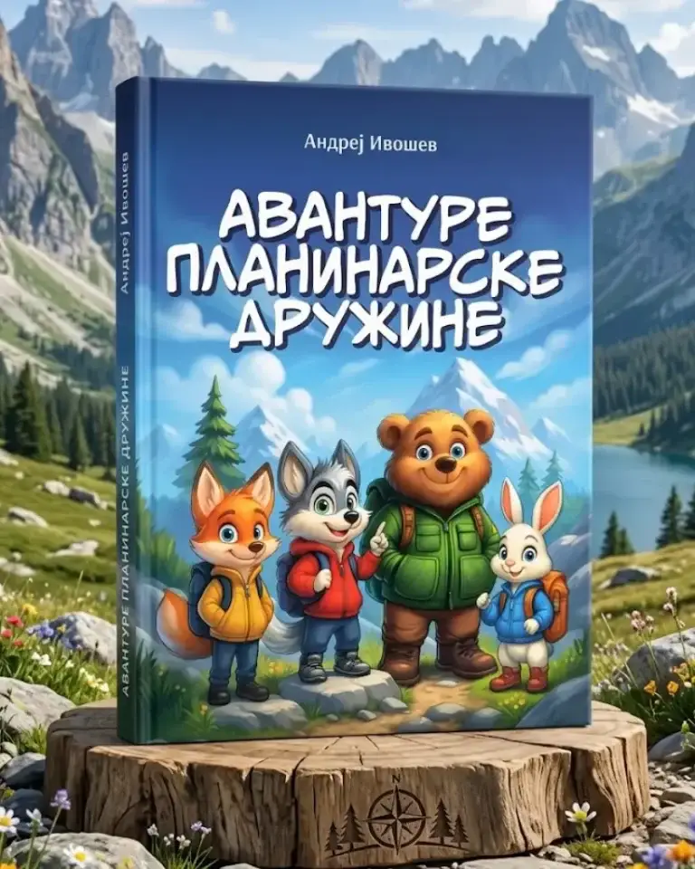 Naslovna ilustracija za knjigu Avanture planinarske družine